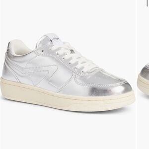Rag and Bone Retro Court Sneaker in Silver Size 10